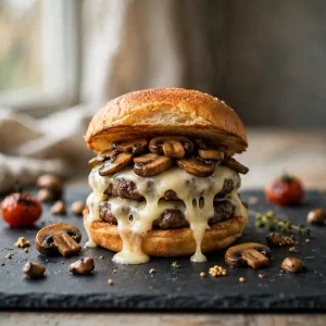 Mushroom Swiss Burger