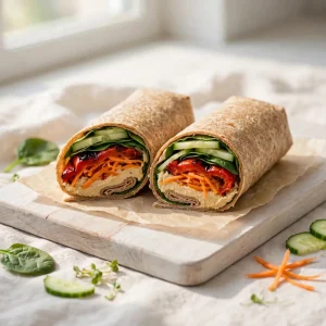Hummus Veggie Wrap