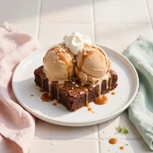 Salted Caramel Brownie Sundae