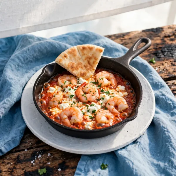 shrimp-saganaki