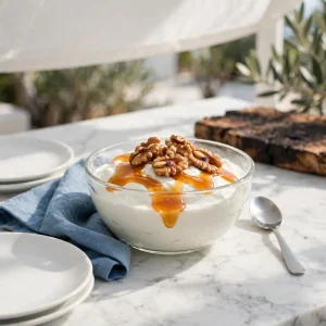 Yogurt with Honey and Walnuts