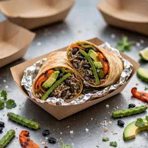 Burrito de Nopales y Frijoles
